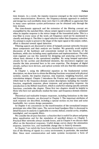 Filtering In The Time And Frequency Domains New Ed Herman J Blinchikoff ...