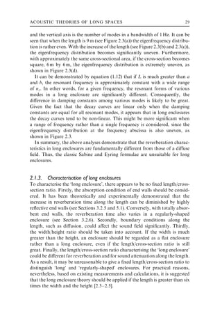 Enclosure Indesign Theory Acoustics Of Long Spaces Theory And Design Guidance Jian Kang | PDF