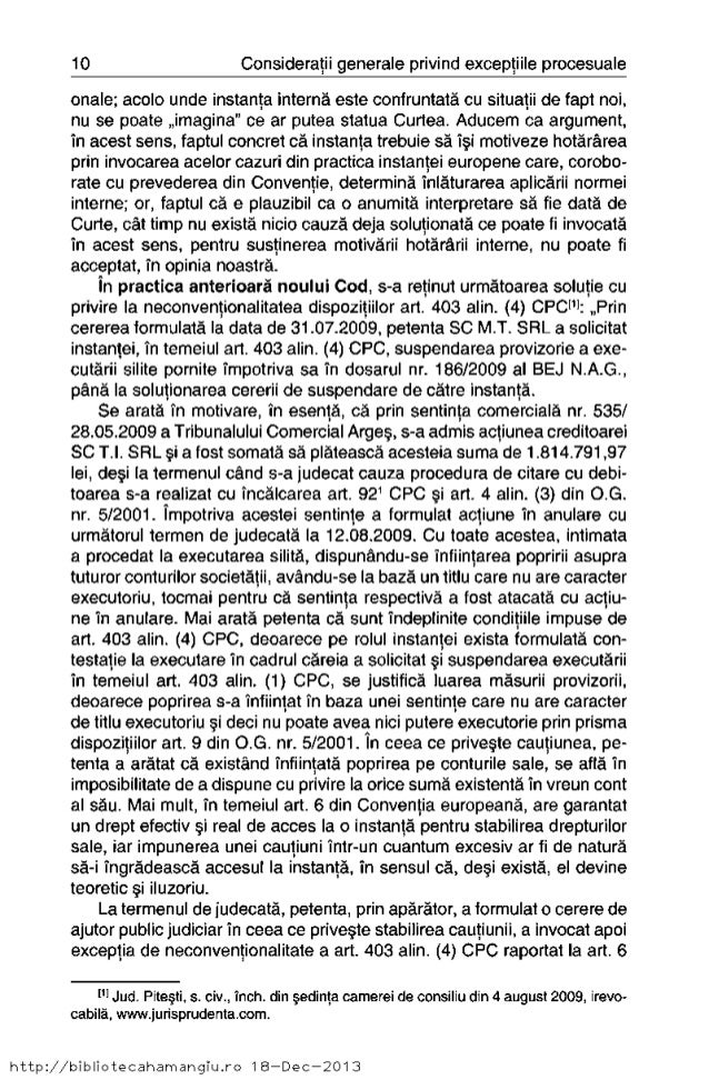 265639767 A Vasile Exceptii Procesuale In Ncpc