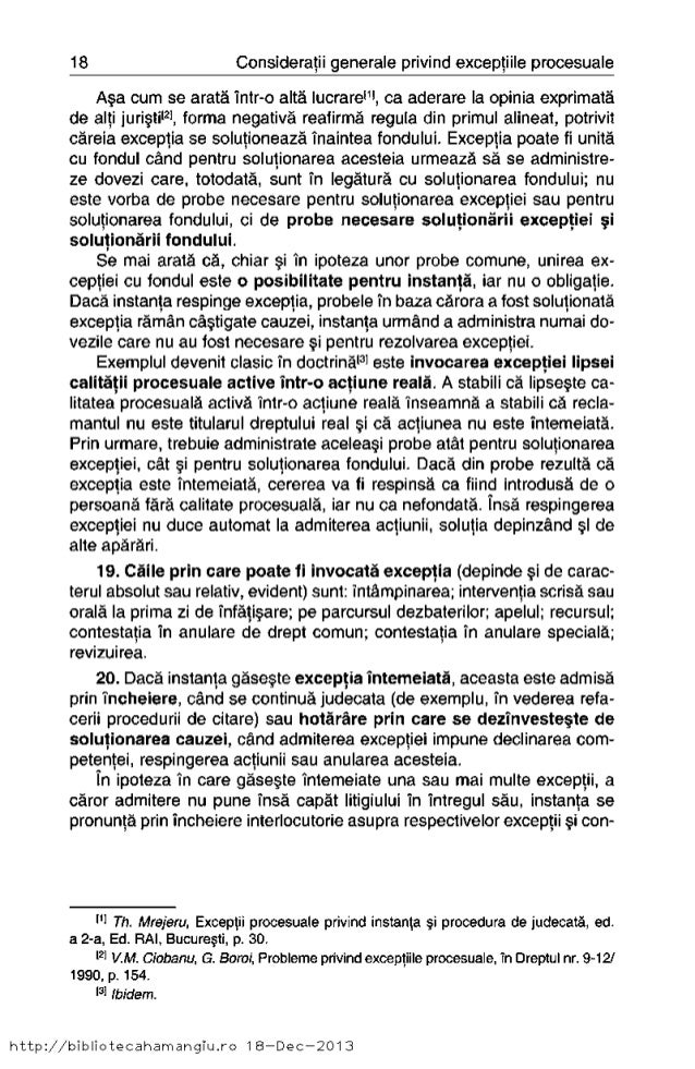 265639767 A Vasile Exceptii Procesuale In Ncpc