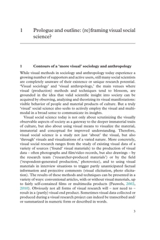 Reframing Visual Social Science Towards A More Visual Sociology And ...