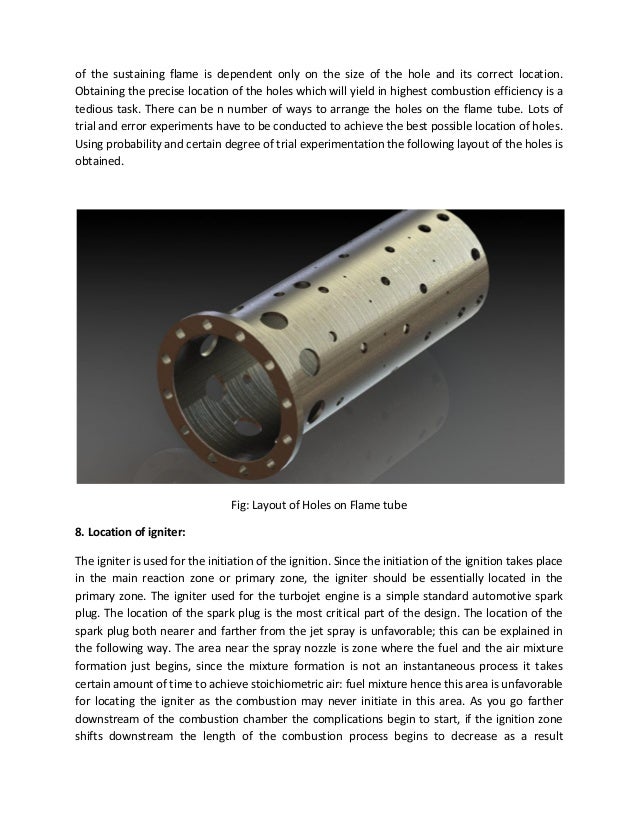 final year project report jet engine flame tube design