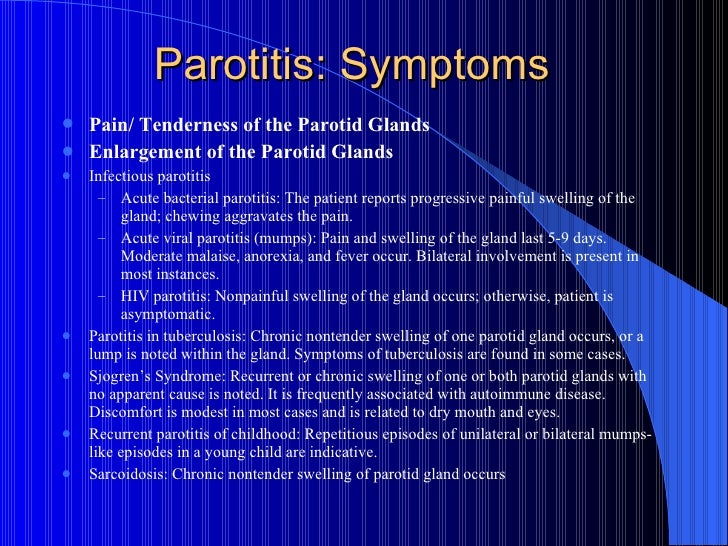 Sjogren-Parotitis