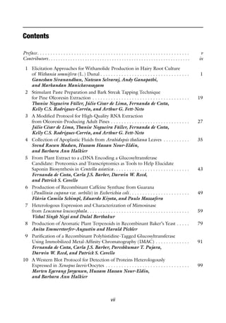 Biotechnology Of Plant Secondary Metabolism Methods And Protocols ...