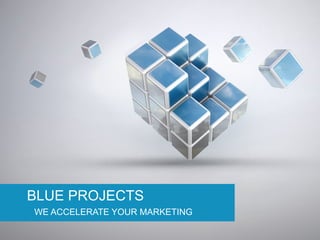 WE ACCELERATE YOUR MARKETING
BLUE PROJECTS
 
