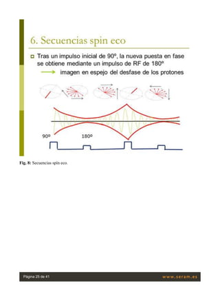 Fig. 8: Secuencias spín eco.
Página 25 de 41
 