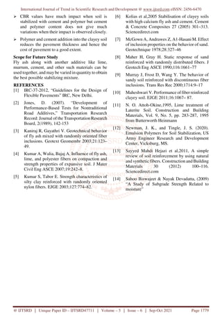 An Experimental Study of Soil Stabilization with Cement and Polymer | PDF