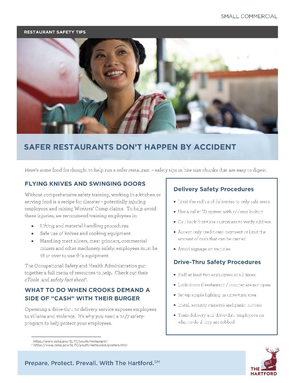Restaurant Safety Tips