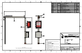 PN: 1300400
DESC: SUREFIRE 40W SOLAR PANEL/ENCLOSURE ASSEMBLY
1
1
2
2
3
3
4
4
5
5
6
6
7
7
8
8
A A
B B
C C
D D
GENERAL:
1. ALL VISUAL INSPECTIONS BUILT IN ACCORDANCE TO ASME
SEC. VIII, DIV I, 2013 EDITION.
STAMPED: YES X NO
2. HYDROSTATIC TESTING @ 60 PSI PSI
3. ALL WELDS WILL BE ADHERED TO WPFC-SA 702410, WPSPRAY
701810 WPSAW-1
4. VERIFY NAMEPLATE INFORMATION
5. ALL DIMENSIONS ARE IN INCHES
6. FLANGE BOLT HOLES TO STRADDLE NATURAL CENTER LINES
UNLESS OTHERWISE NOTED.
7. NOZZLE PROJECTIONS ARE FROM OUTSIDE OF VESSEL TO FACE
OF FITTING U.N.O.
8. VESSEL TO BE CLEANED AND DRAINED BEFORE SHIPPING.
9. VESSEL TO BE SHOP INSPECTED.
PRG 9/22/2015
6 OF 8
HCVDC4820 ENCLOSED FLARE: 48" OD x 20'-0" FINAL
5000480
BUILT:
S/N:
MAWP:
SHPG.WT:
°F
15
50 PSI 200
6849.3LBS
TITLE:
PROJECT NO.:
MDMT: -20 ~F
DWN BY:
DWG NO:
CUSTOMER:
SHEET NO: REV NO:
APPROVED: DATE:
CERTIFIED BY
BIRD EQUIPMENT LLC
W NOBLE, OK. 405-872-8340
PSI AT
AT PSI
PARTS LIST
MATERIALLENGTHDESCRIPTIONPART NUMBERSTOCK NUMBERQTYITEM
PC/ABS Plastic1/2" Liquid-Tight Flexible Plastic Fitting75145K43011
SA-3655 inANGLE: EQUAL 1.5" X 1.5" X 0.25"L 1.5 x 1.5 x 1/4 - 54.212
GenericBATTERY: 12V 200AH13
BMS: 12" X 10" X 6" PREMIUM ENCLOSUREH12106HFLL14
Steel, MildBOLT: HEX 1/4-20 UNC - 0.7545
SA-234 WPBCAP: 2" ND X 0.154WT SCH 40, BW, ASME B16.916
SA-234 WPBCOUPLING: HALF - 2 - 3000#HCPL23M17
HINGE ASSY18
Steel, MildNUT: ANSI B18.6.3 - 5/16 - 1849
Steel, MildNUT: HEX 1/4"410
SA-53 E/B41.5 inPIPE: 2" ND X 0.154WT SCH 40S STD - ANSI B36.19111
SA-53 E/B53 inPIPE: 2" ND X 0.154WT SCH 40S STD - ANSI B36.19112
SA-36SUPPORT FOR CONTROL PANEL, 12" X 16" X 1/4"1300100-13PLT1/4SA-36113
SUREFIRE BATTERY BOX: Type 3R Enclosure, Hng CoverA12R126HCR114
Solar Panel 10W CSW-SM10WP12115
ZincU-BOLT, CLAMPING: Zinc Plated Steel, 5/16"-18 Thread Size, 2-5/8" ID3042T920116
Steel, AlloyU-BOLT: 5/16"-18 Thread Size, 2 1/2" ID, 3 3/16" Height3201T190217
431
2
541
4
6
11
12
8
14
7
15
 