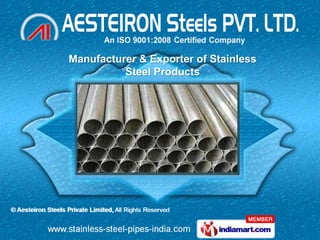 Manufacturer & Exporter of Stainless
          Steel Products
 