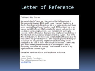 Letter of Reference
 