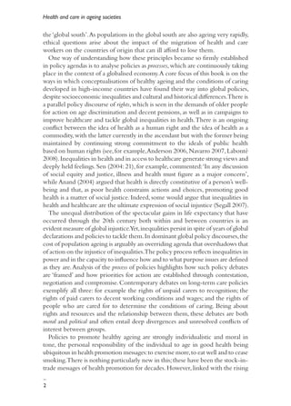 Health And Care In Ageing Societies A New International Approach Liz ...