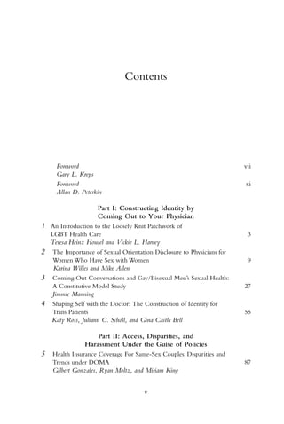 Health Care Disparities And The Lgbt Population Vickie L Harvey | PDF