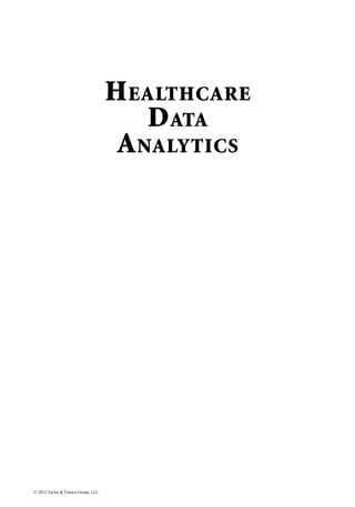 Healthcare Data Analytics 1st Edition Chandan K. Reddy | PDF