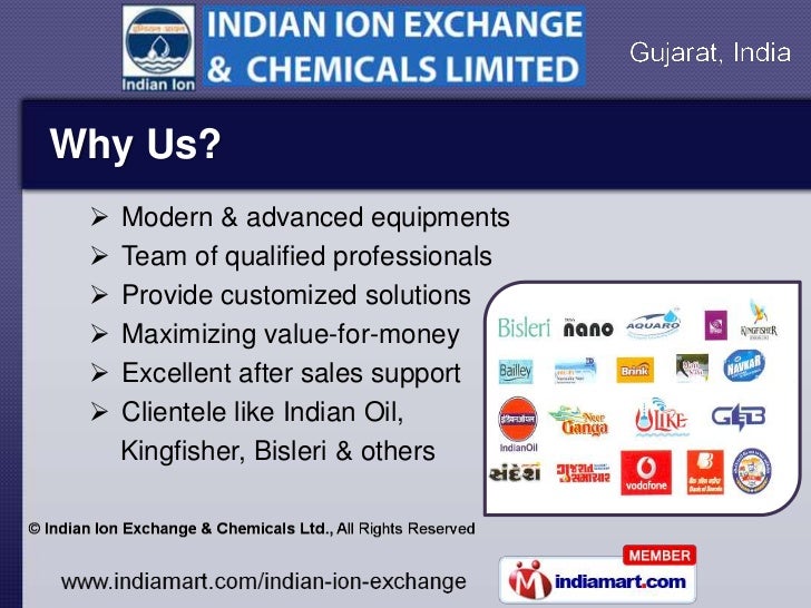 Indian Ion Exchange and Chemicals Gujarat India