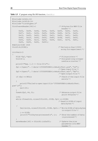 Realtime Digital Signal Processing Fundamentals Implementations And ...