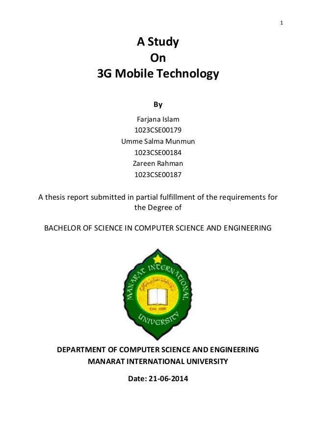 Help on dissertation 3g technology