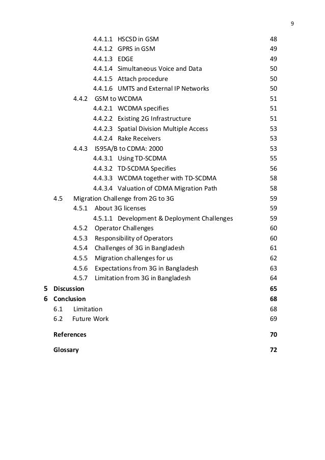 Help on dissertation 3g technology