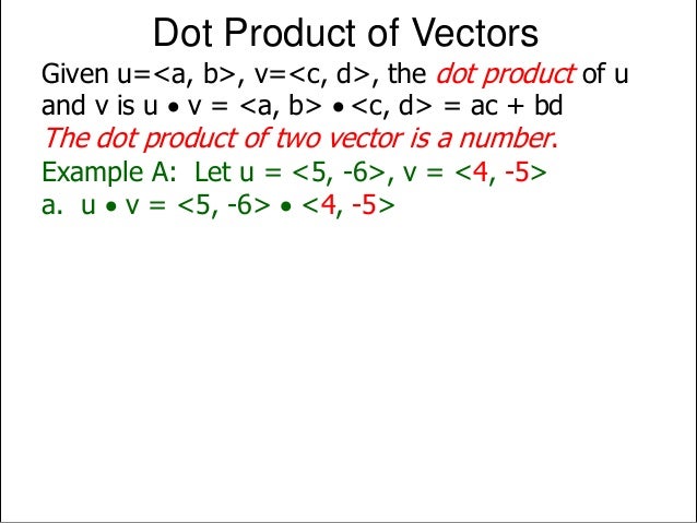 267 3 Dot Product Angles Projection N