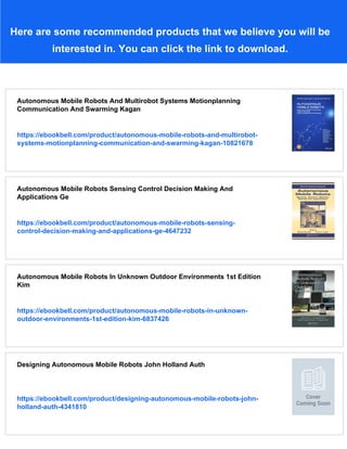 Autonomous Mobile Robots Planning Navigation And Simulation Rahul Kala ...