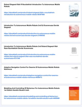 Autonomous Mobile Robots Planning Navigation And Simulation Rahul Kala ...