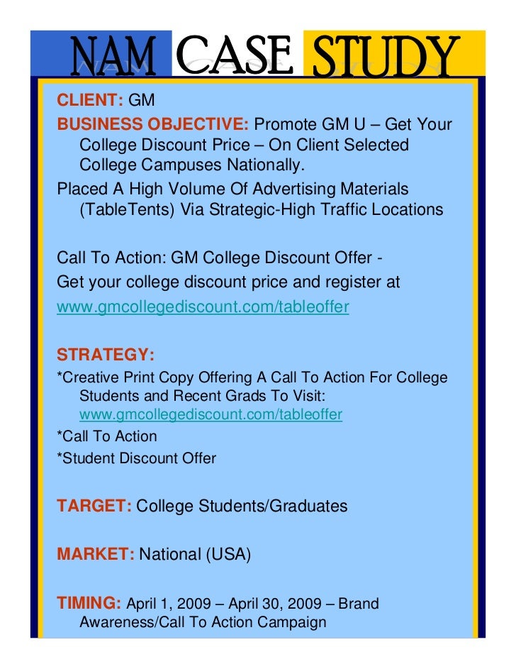 Nam case study picture