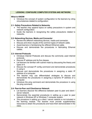 Computer Hardware Servicing Learner's Material Grade 10 | PDF