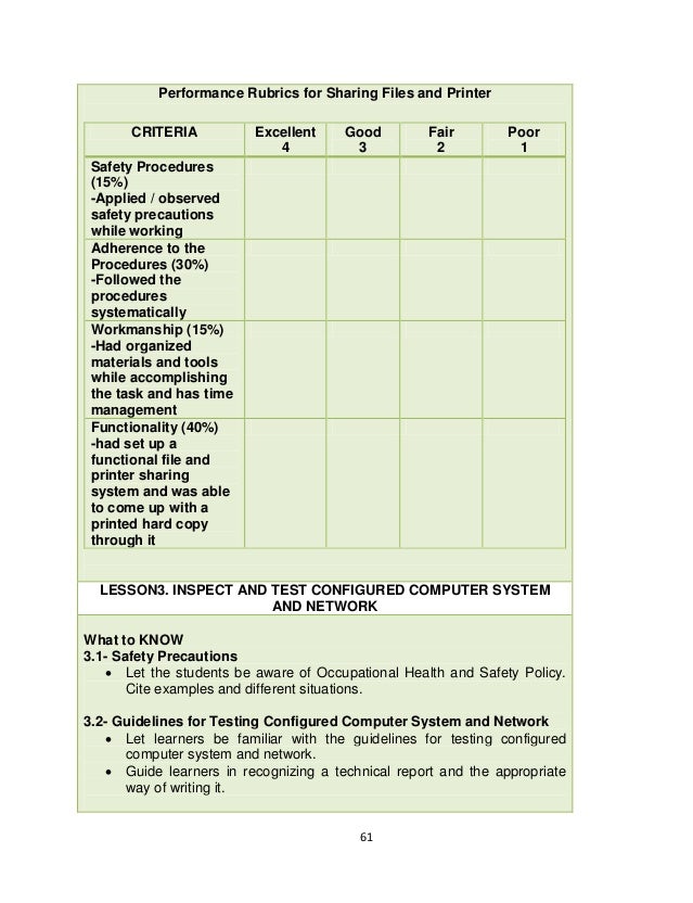 Computer Hardware Servicing Learner's Material Grade 10