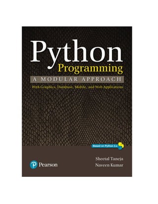 Python Programming A Modular Approach Taneja Sheetal Kumar Naveen | PDF