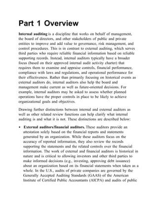Iias Certified Internal Auditor Cia Learning System Individual Part 1 ...