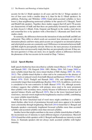 Speech Rhythm In Varieties Of English Evidence From Educated Indian ...