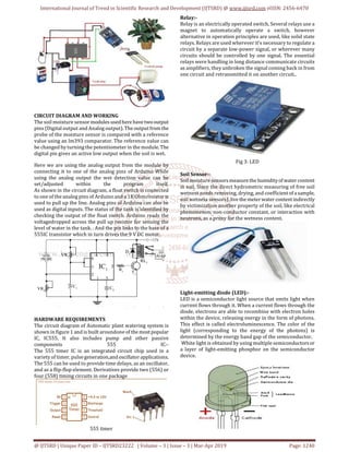 Automatic Plant Irrigation System | PDF
