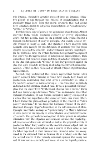 The Culture Of Usury In Renaissance England David Hawkes Auth | PDF