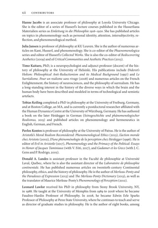 The Oxford Handbook Of The History Of Phenomenology Dan Zahavi | PDF