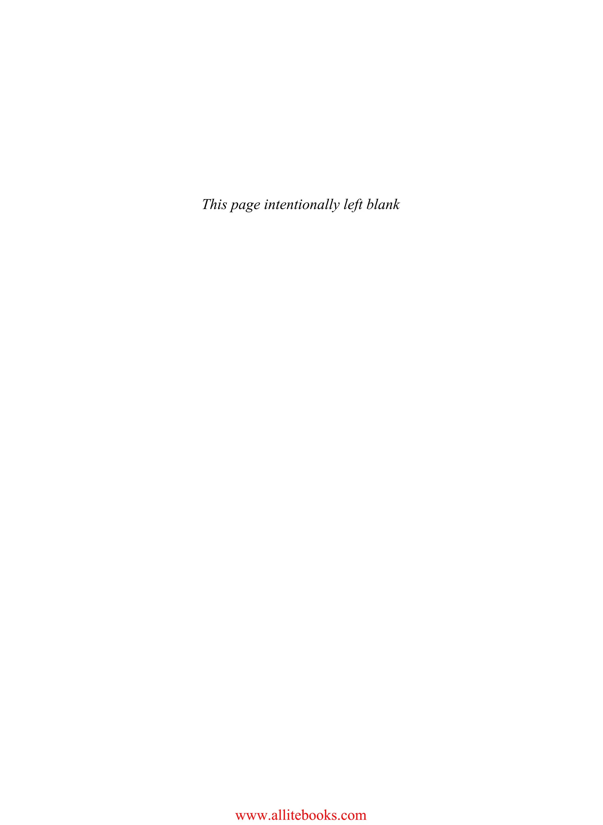 This page intentionally left blank
www.allitebooks.com
 