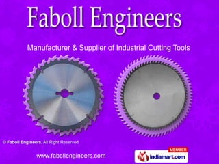 Manufacturer & Supplier of Industrial Cutting Tools
 