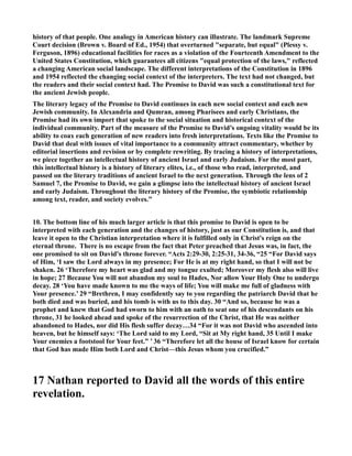 athan the prophet, who seems also to be a friend and confidant of the king. 
How can such a generous gesture possibly be wrong? Why shouldn't God have a more fitting 
dwelling place? And so, without consulting God,  