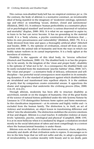 Disability And Social Theory New Developments And Directions Dan ...