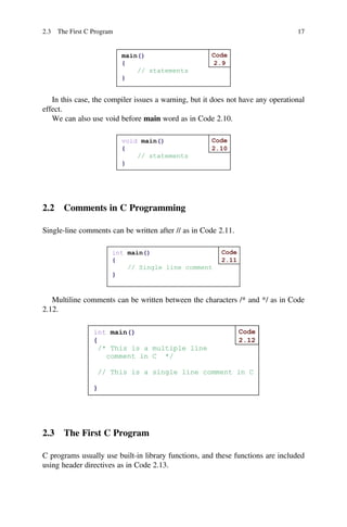 Modern C Programming Including Standards C99 C11 C17 C23 Orhan Gazi | PDF