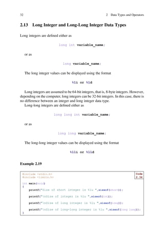 Modern C Programming Including Standards C99 C11 C17 C23 Orhan Gazi | PDF