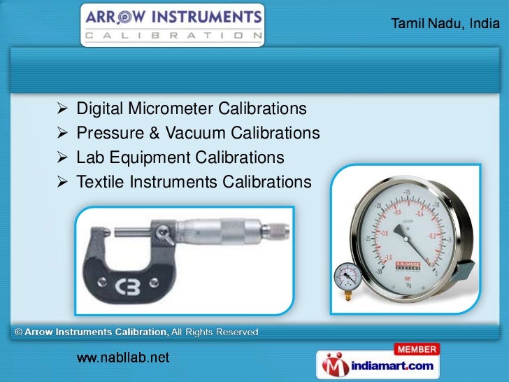 Arrow Instruments Calibration Tamil Nadu India