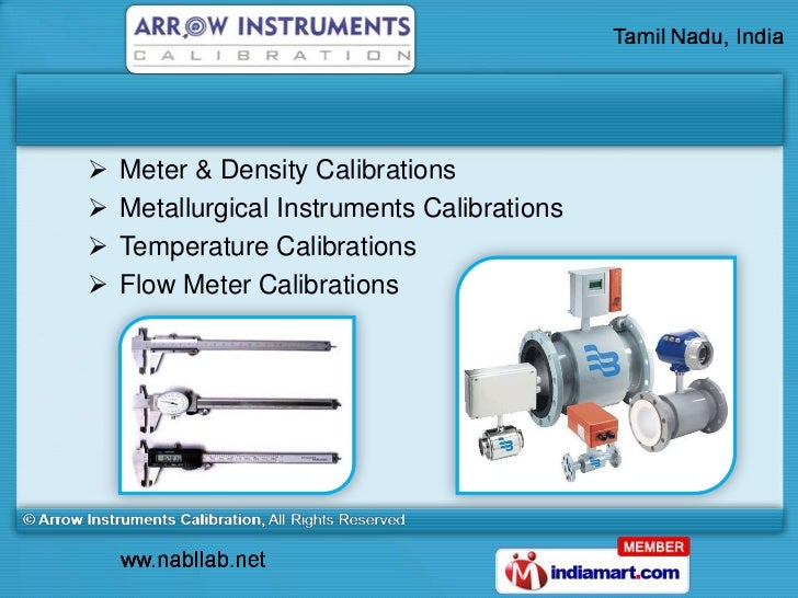Arrow Instruments Calibration Tamil Nadu India