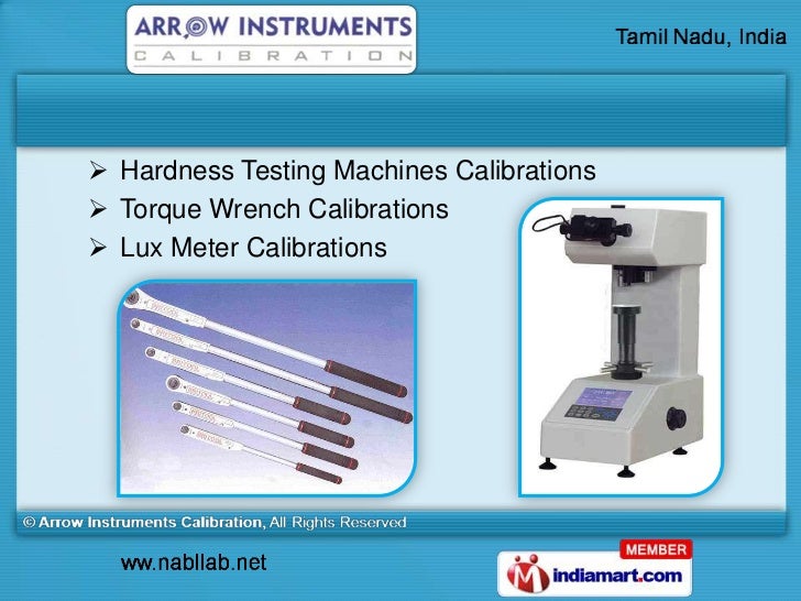 Arrow Instruments Calibration Tamil Nadu India
