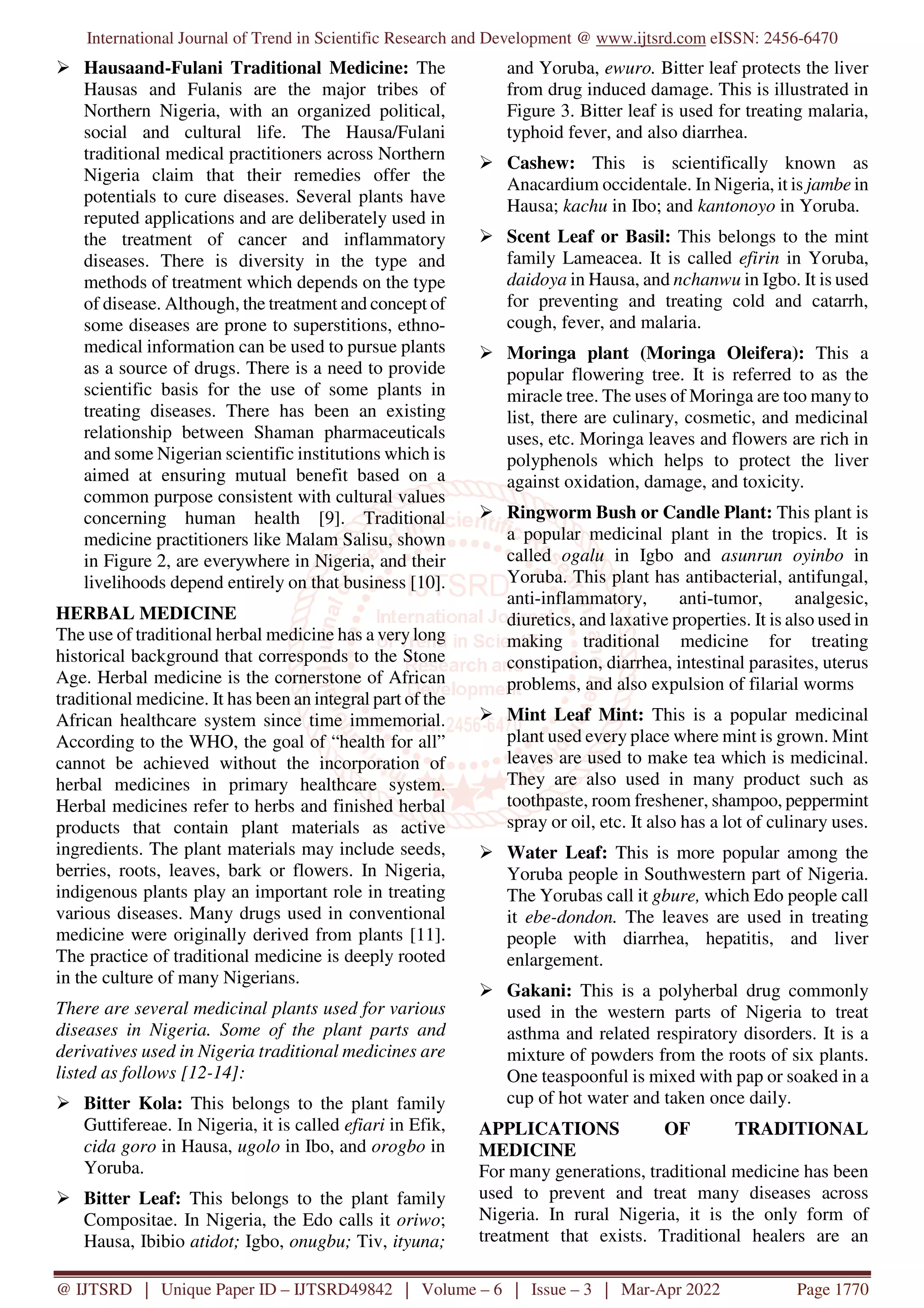 Traditional Medicine in Nigeria | PDF