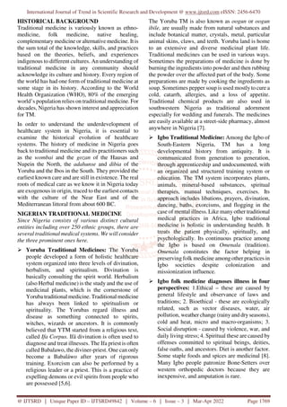 Traditional Medicine in Nigeria | PDF