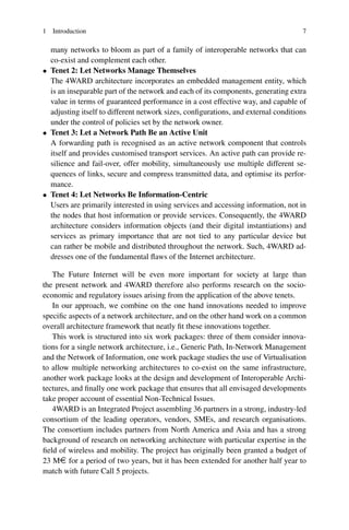 4ward Values Architecture And Design For The Future Internet 4ward Project Signals ...