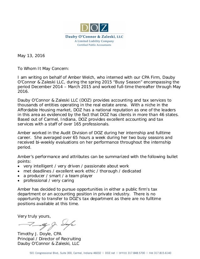 tim doyle recommendation letter cpa recommendation letter