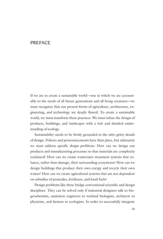 Ecological Design Tenth Anniversary Edition Sim Van Der Ryn | PDF