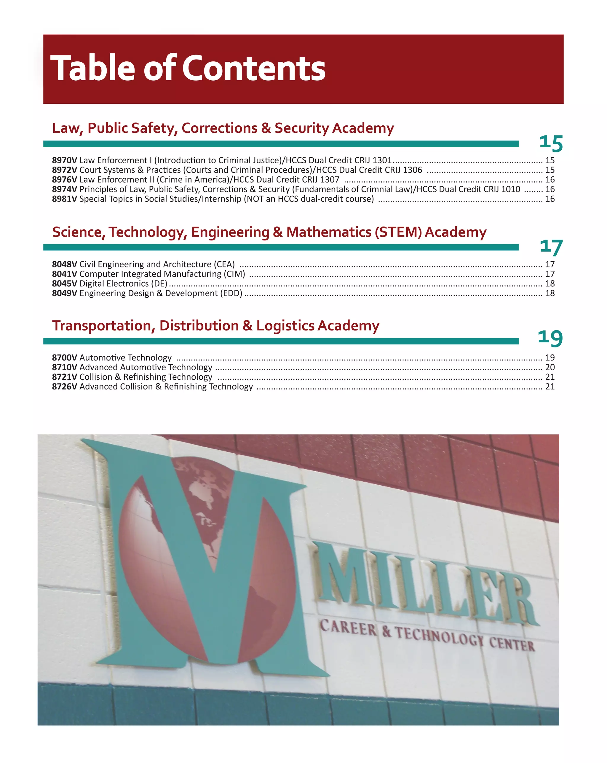 Miller Career Center Brochure PDF