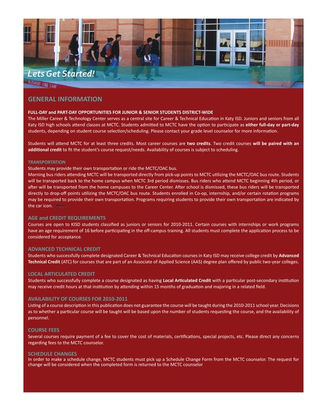 Miller Career Center Brochure PDF